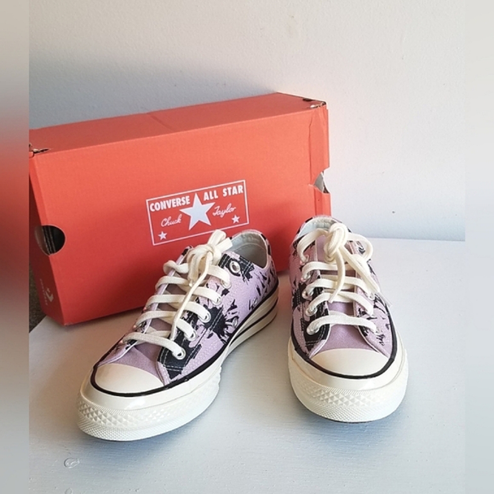 Converse Chuck 70 Ox Limited Edition Hybrid Floral Jacquard Low Canvas Sneakers - Picture 7 of 11